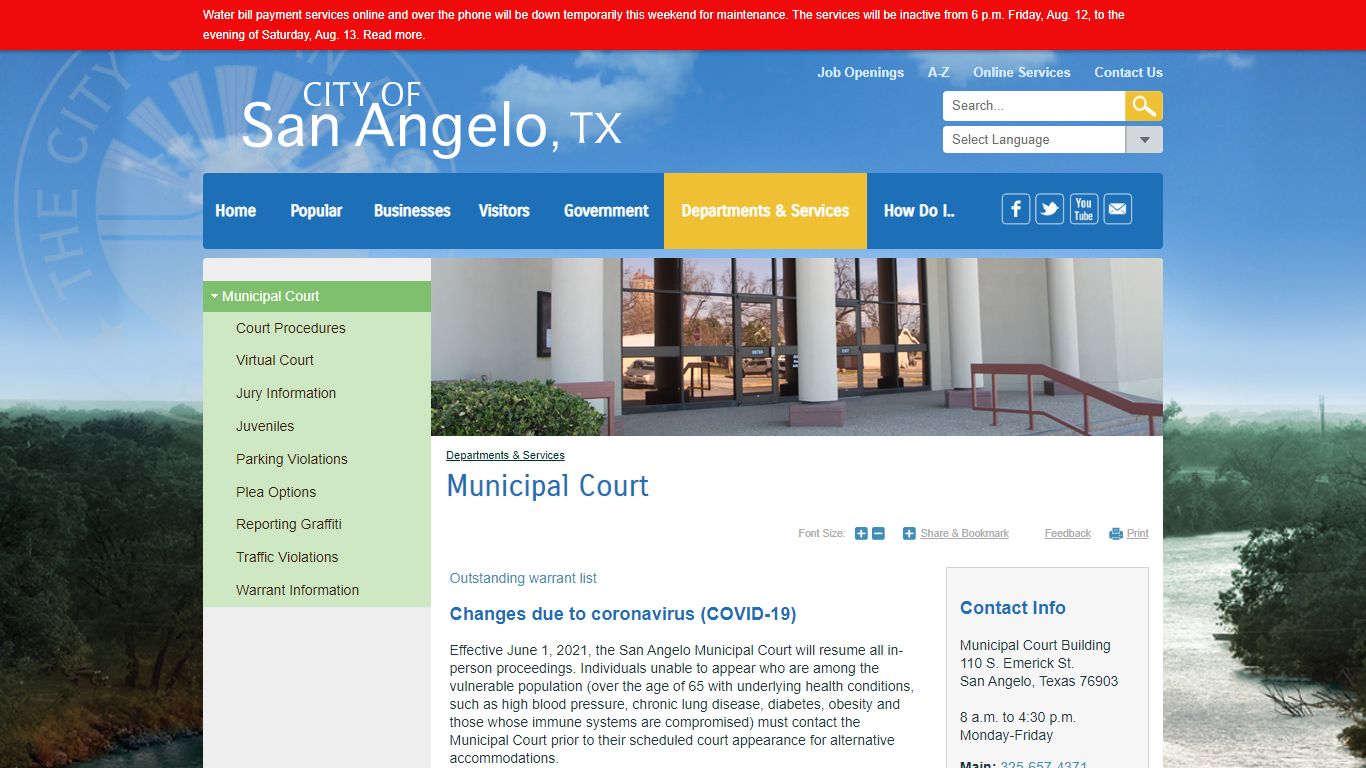 Municipal Court | City of San Angelo, TX